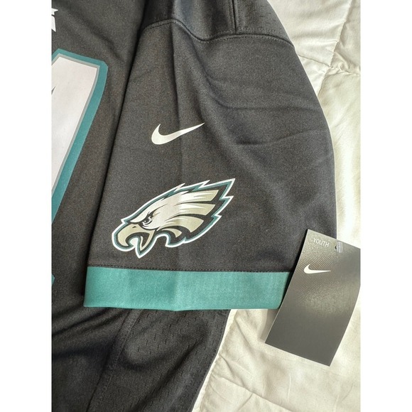 NWT Nike Carson Wentz #11 Philadelphia Eagles Youth Game Jersey - Black | XL - Picture 5 of 9